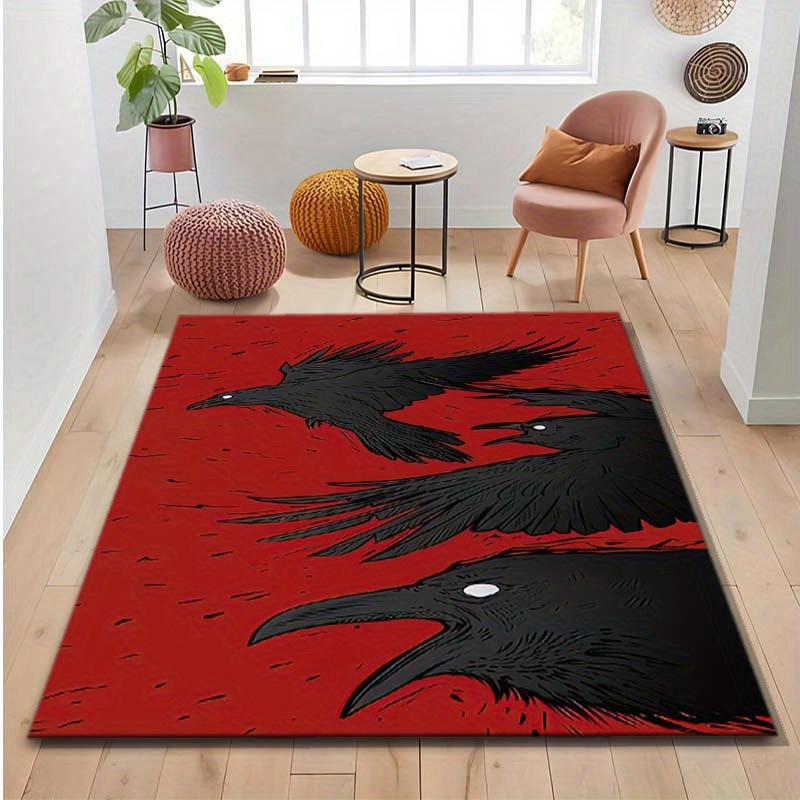 Home Textiles Designer - Durable Crow Design Home Decor Bloody