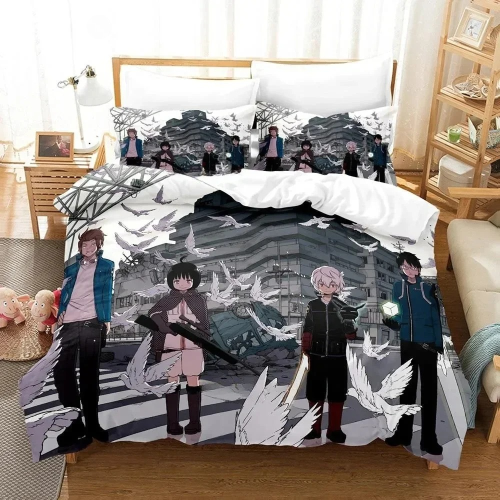 Home Textiles Super Soft - 3D Anime World Trigger Bedding Set