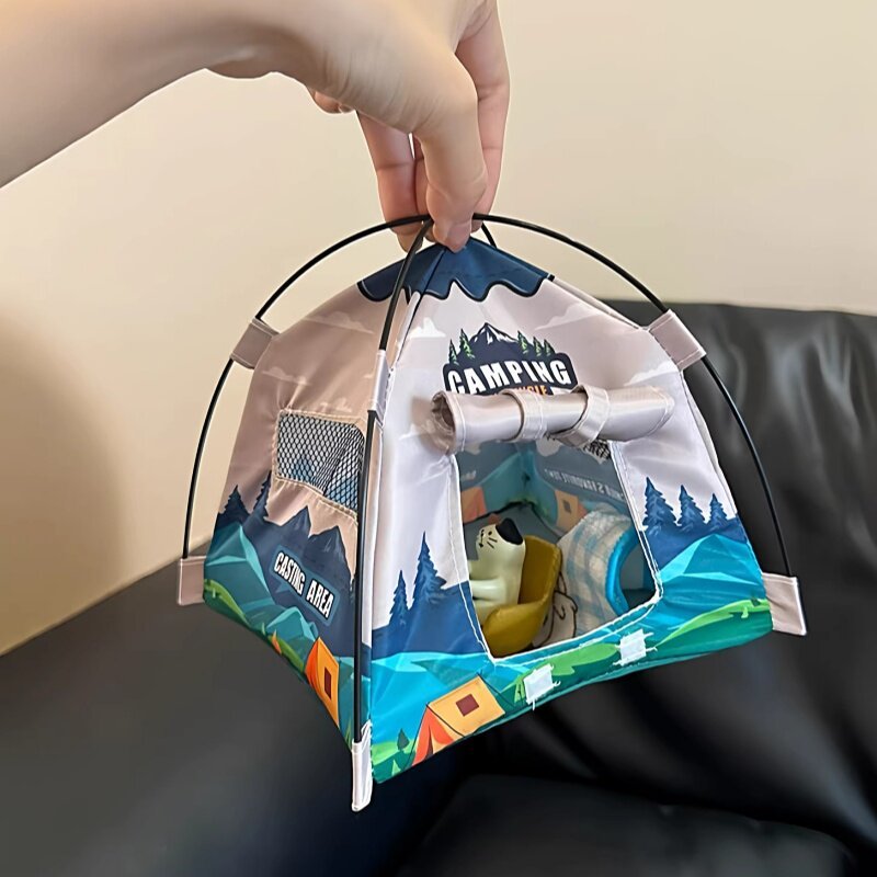 Mini Tent Desktop Ornament Cre - Home Of Textiles ulasan dan harga