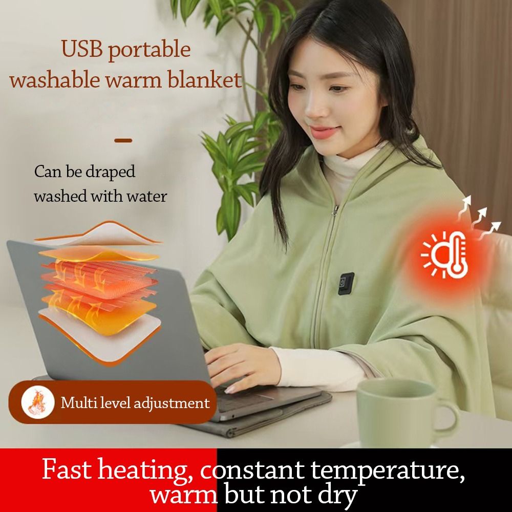 Household Wearable USB Electri - Electric Blanket Heated ulasan dan harga