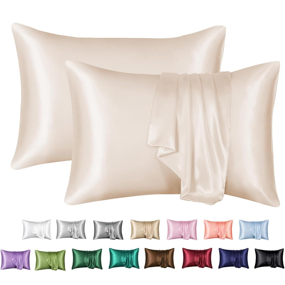 2 Pack Satin Pillowcase for Ha - Home Textiles Super Soft ulasan dan harga