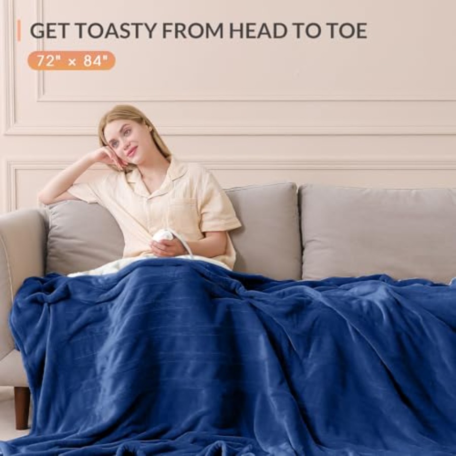 LuxeHeat Heated Blanket Electr - Electric Blanket Heated ulasan dan harga