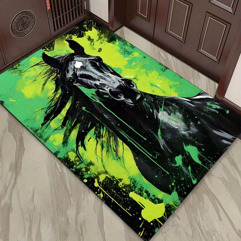 Abstract Horse Rug in Green an - Home Textiles Designer ulasan dan harga