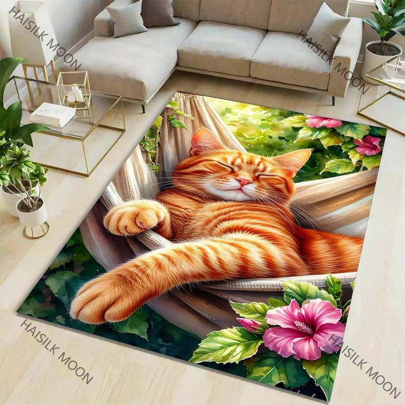 Orange Cat in The Afternoon Pa - Home Textiles Luxury ulasan dan harga