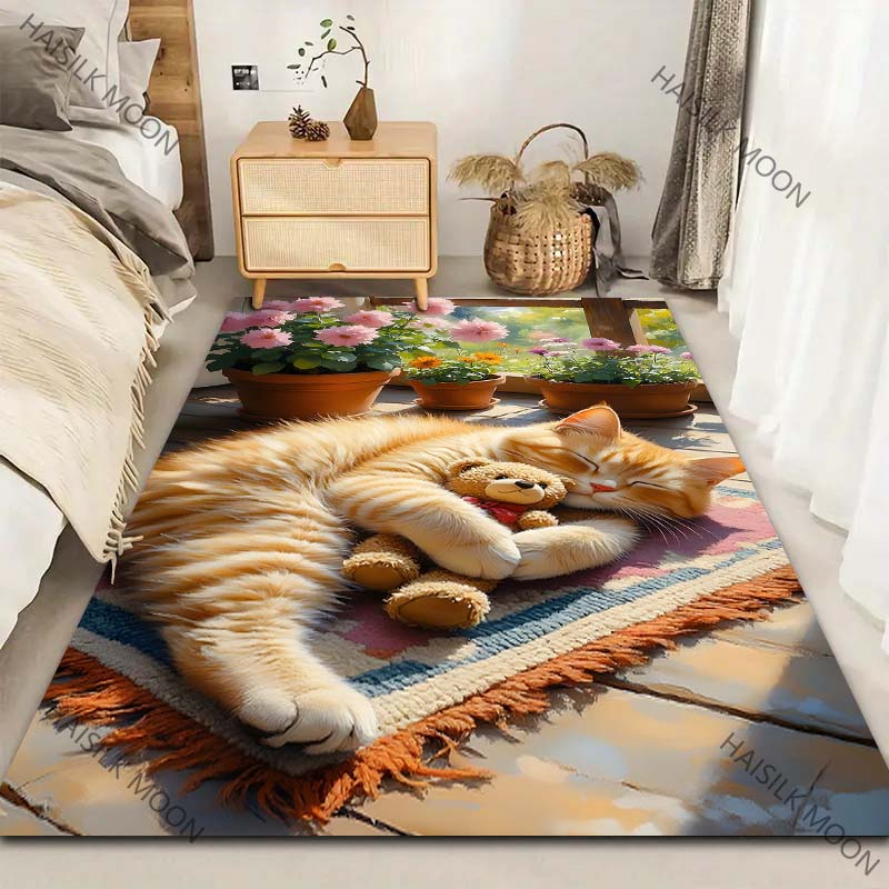Orange Cat in The Afternoon Pa - Home Textiles Luxury ulasan dan harga