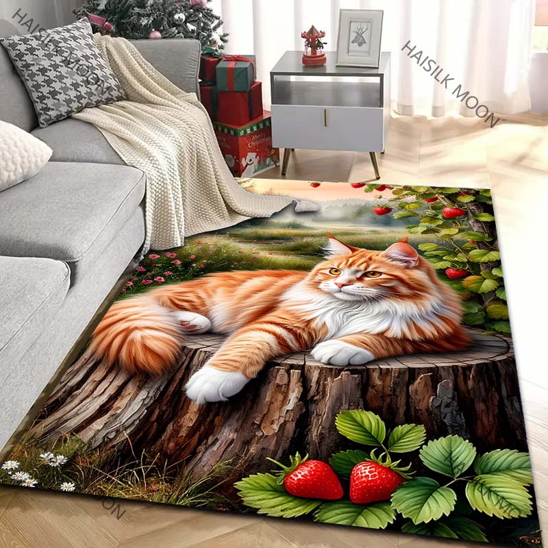 Orange Cat in The Afternoon Pa - Home Textiles Luxury ulasan dan harga