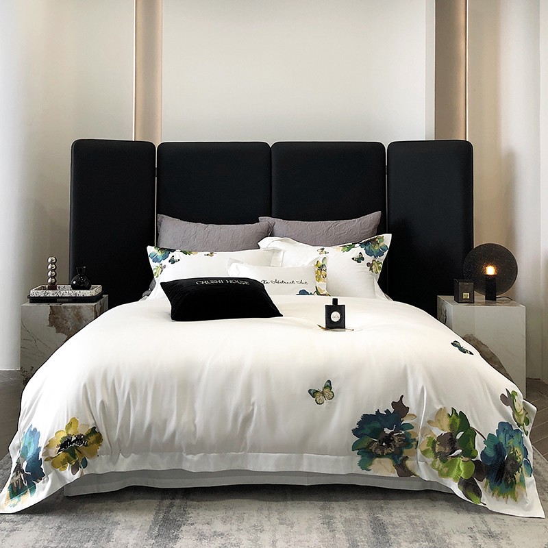 Embroidery White 800TC Egyptia - Home Textiles Super Soft ulasan dan harga