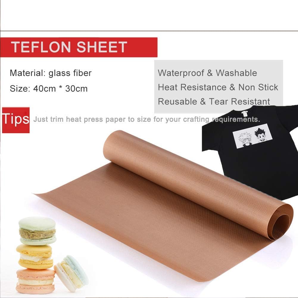 Te-flon Sheet for Heat Press,  - Electric Blanket Heated ulasan dan harga