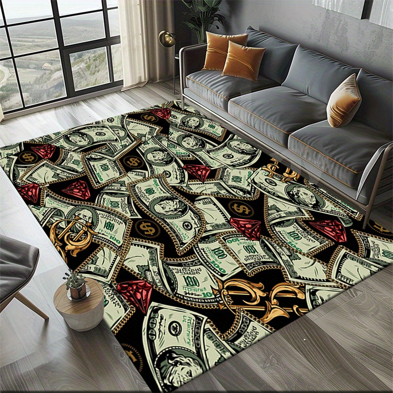 Luxurious Dollar Bill Design A - Home Textiles Luxury ulasan dan harga