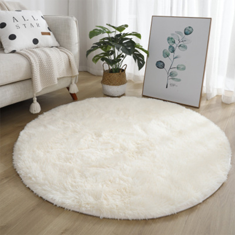 Super Soft Fluffy Round Rug Pl - Home Textiles Super Soft ulasan dan harga