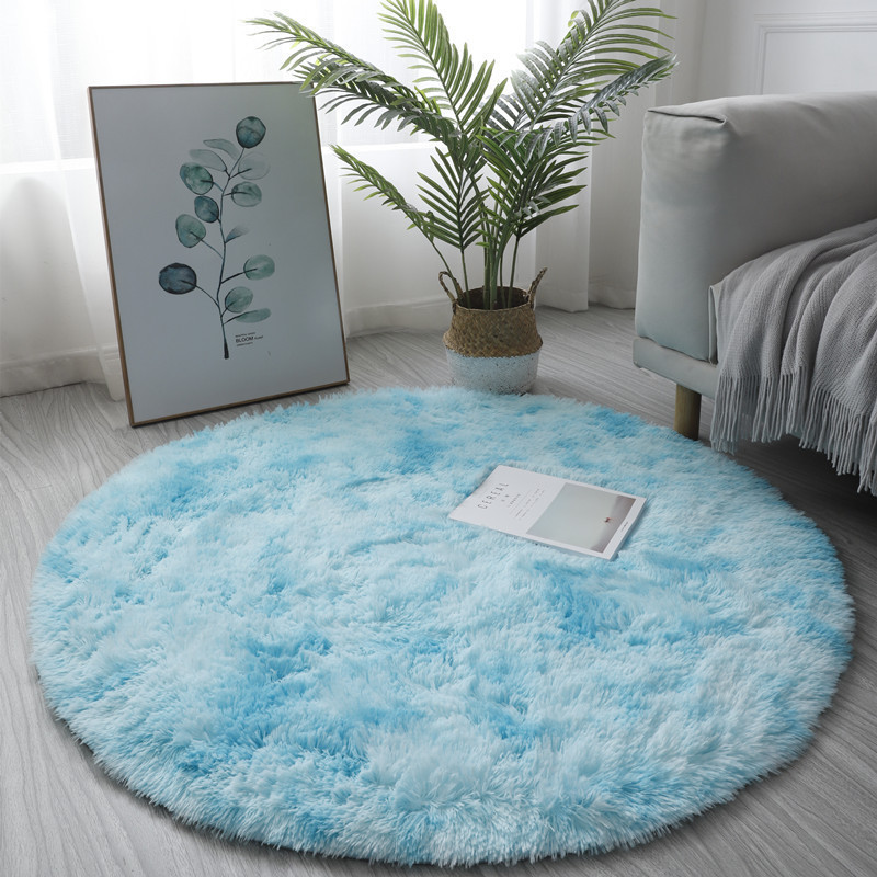 Super Soft Fluffy Round Rug Pl - Home Textiles Super Soft ulasan dan harga