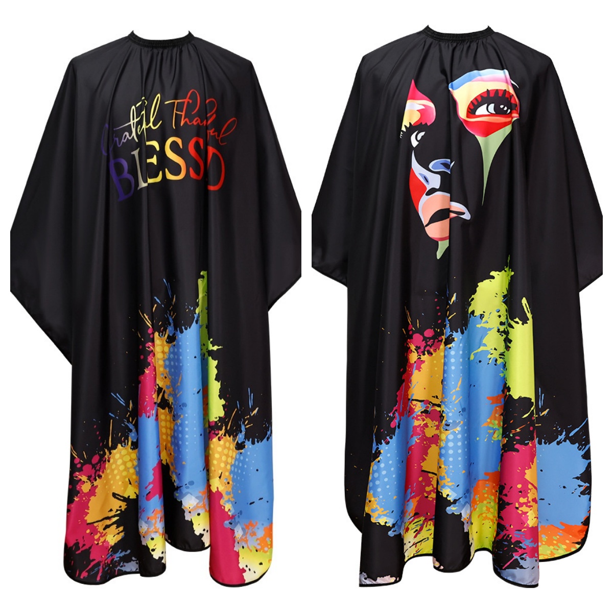 Salon Barber Cape Doodle Camo  - Home Textiles Designer ulasan dan harga