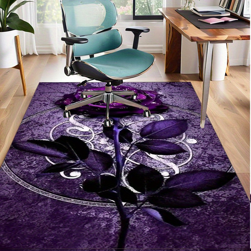 Purple Leaf Rug for Elegant Of - Home Textiles Luxury ulasan dan harga