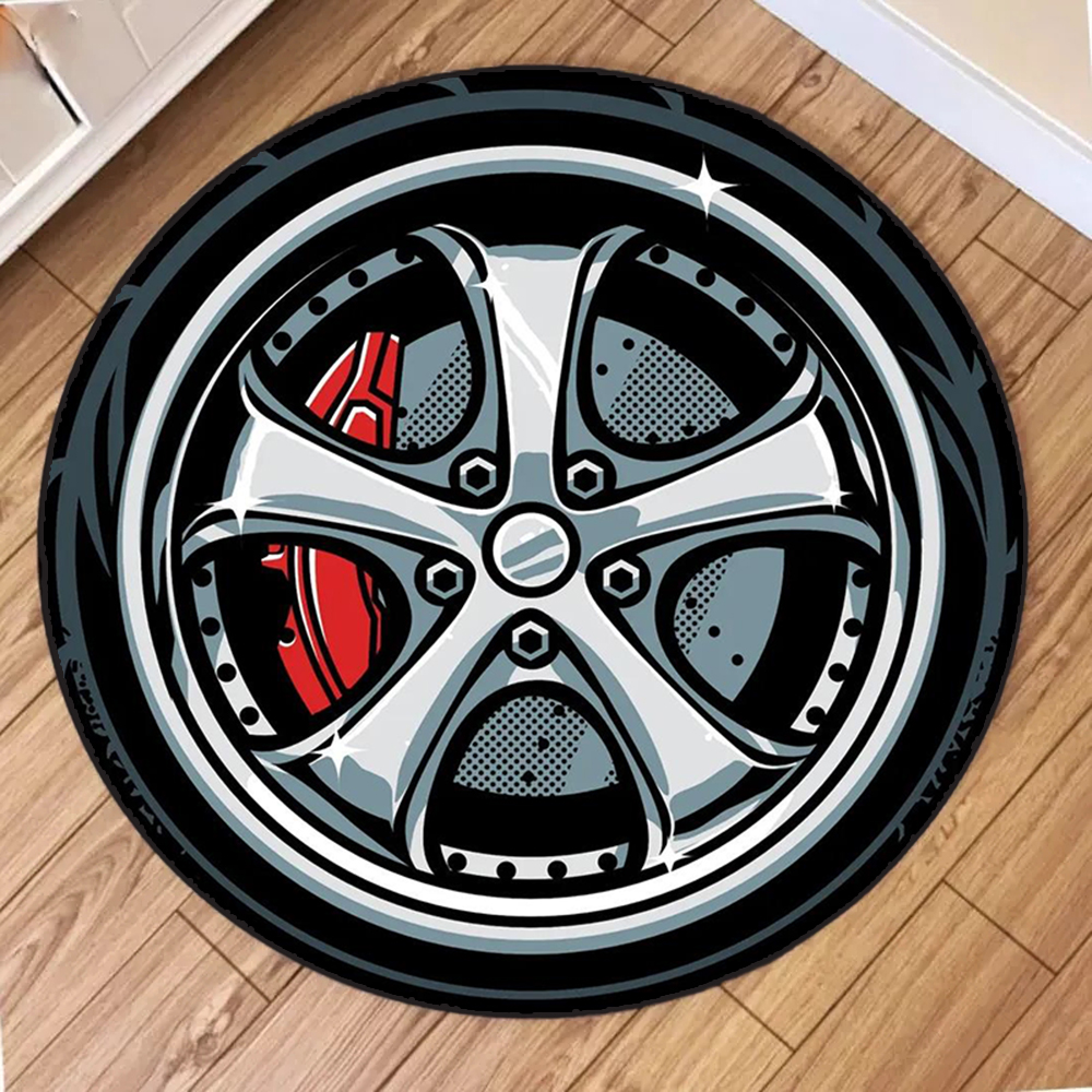 Soft Crystal Plush Round Area  - Home Textiles Designer ulasan dan harga