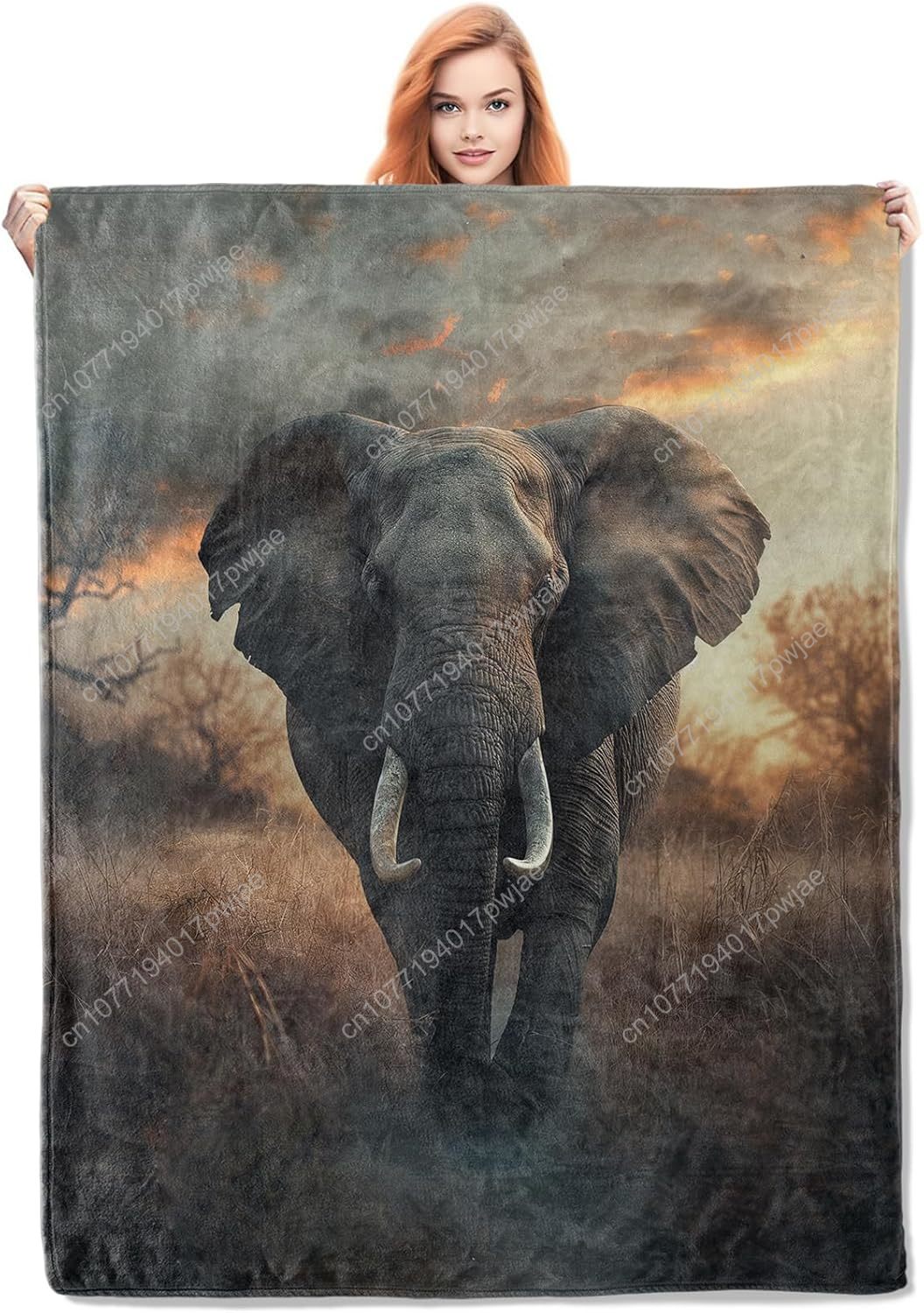 Elephant Fleece Blanket, Reali - Home Of Textiles ulasan dan harga