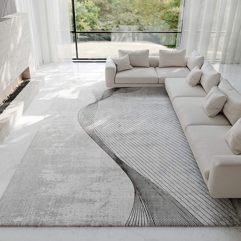 Abstract Light Gray Carpet Mod - Home Textiles Luxury ulasan dan harga