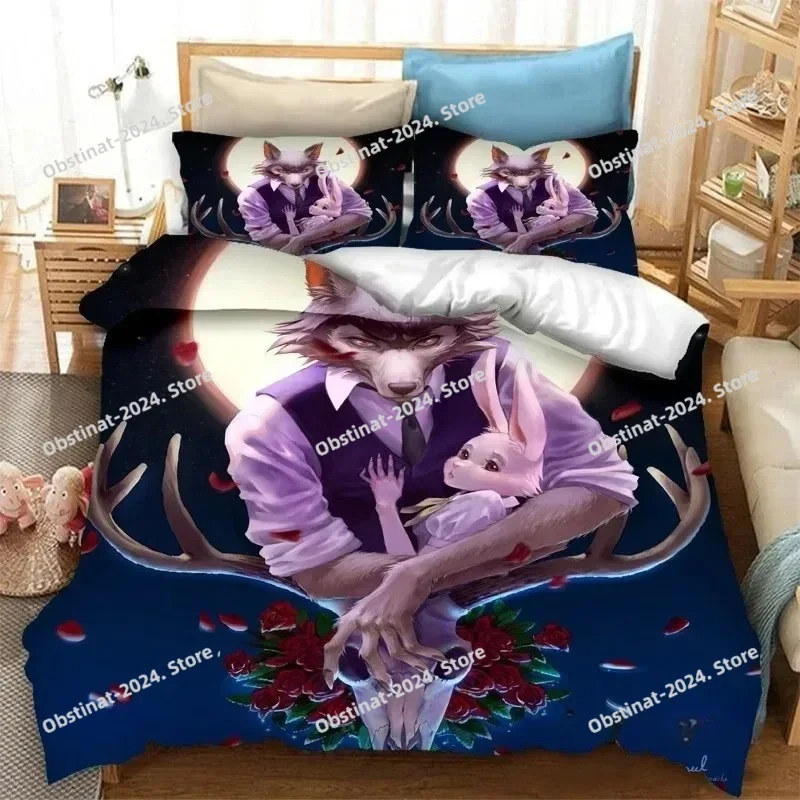Anime BEASTARS Bedding Set Pri - Home Textiles Super Soft ulasan dan harga