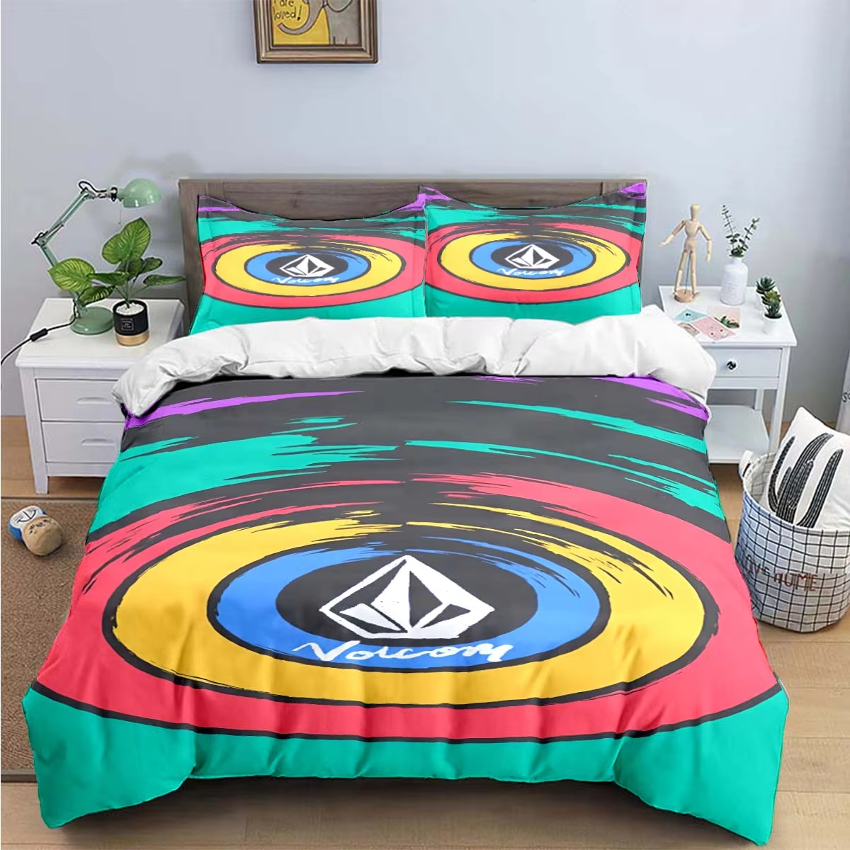 New V-VOLCOM 3d Print Bedding  - Home Textiles Luxury ulasan dan harga