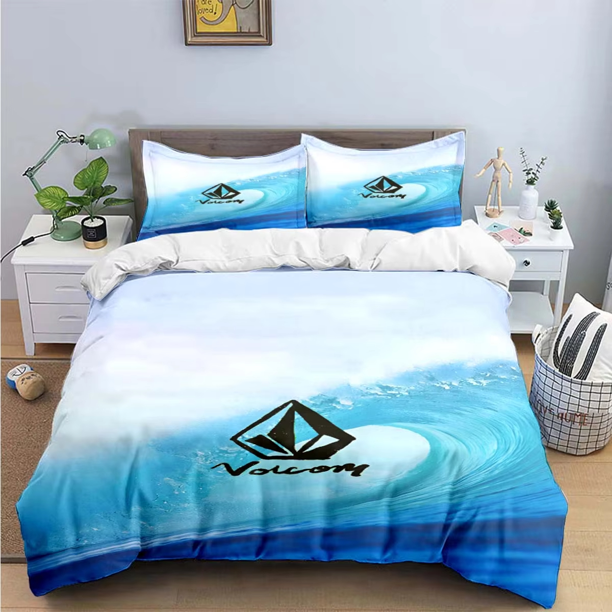 New V-VOLCOM 3d Print Bedding  - Home Textiles Luxury ulasan dan harga
