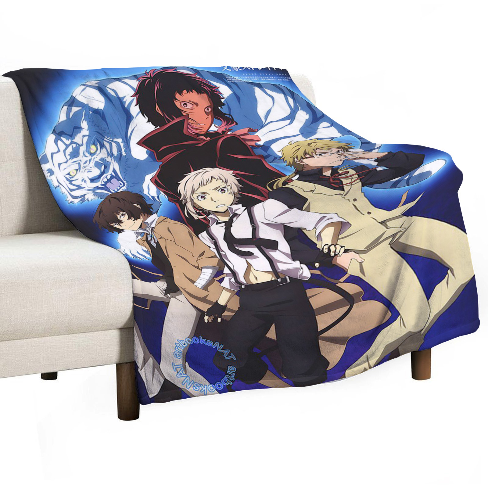 Bungo Stray Dogs Sofa Throw Bl - Home Textiles Luxury ulasan dan harga