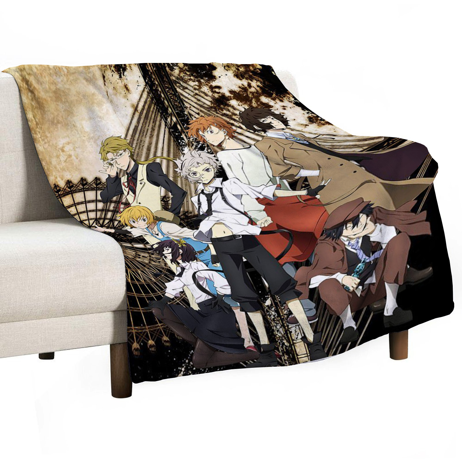 Bungo Stray Dogs Sofa Throw Bl - Home Textiles Luxury ulasan dan harga
