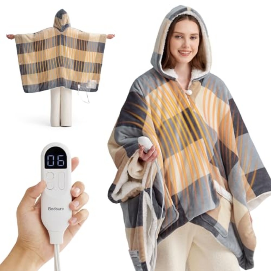 Heated Blanket Wearable Shawl  - Electric Blanket Heated ulasan dan harga