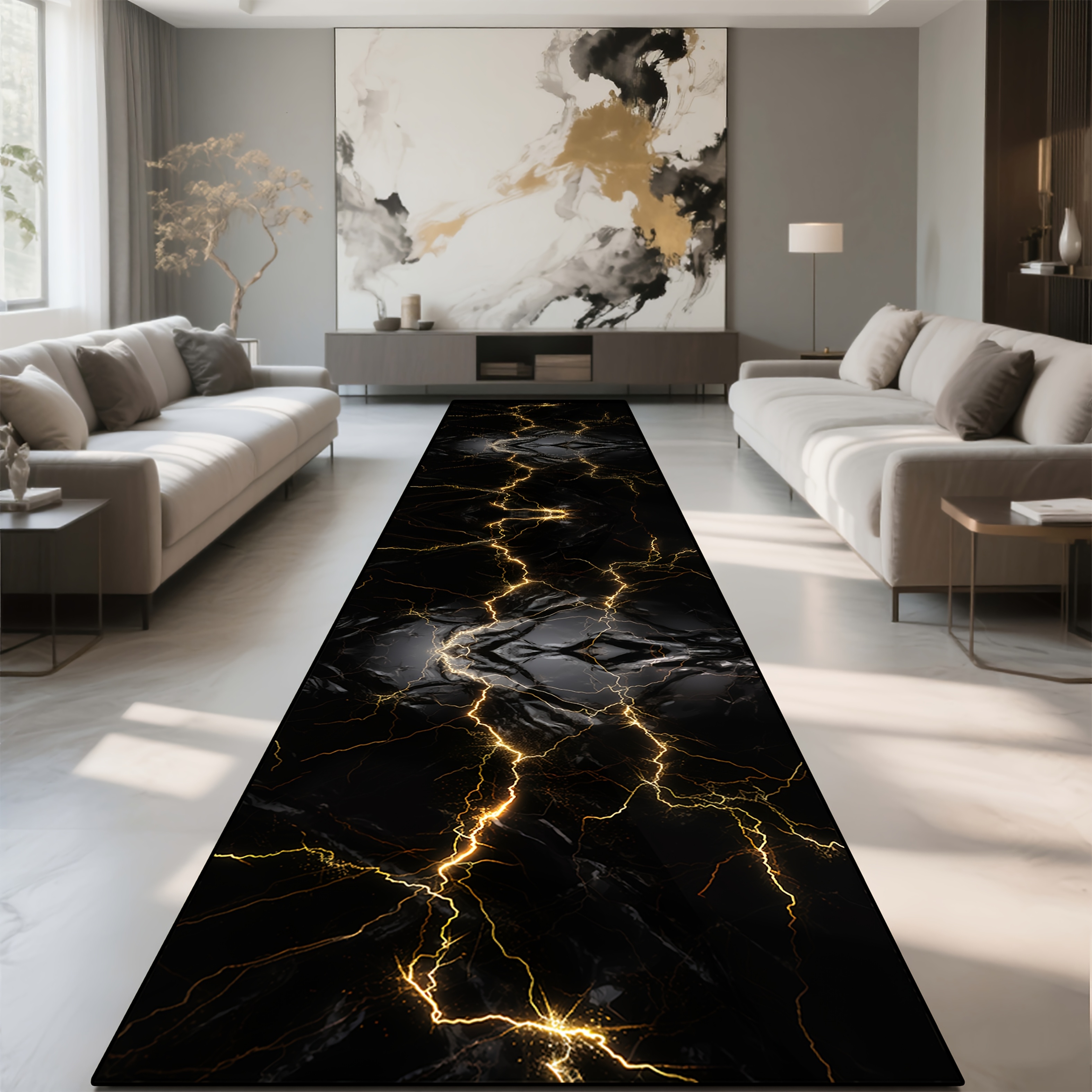 VIKAMA Light Luxury Black Gold - Home Textiles Luxury ulasan dan harga