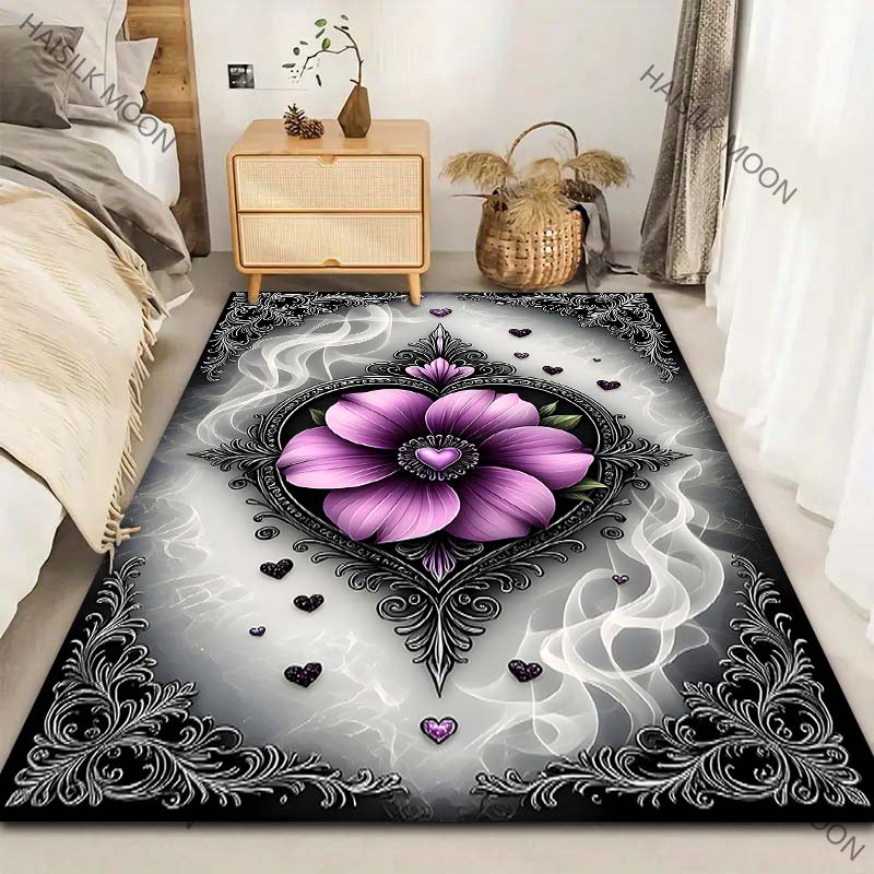 Heart-shaped Floral Gothic Sty - Home Textiles Luxury ulasan dan harga