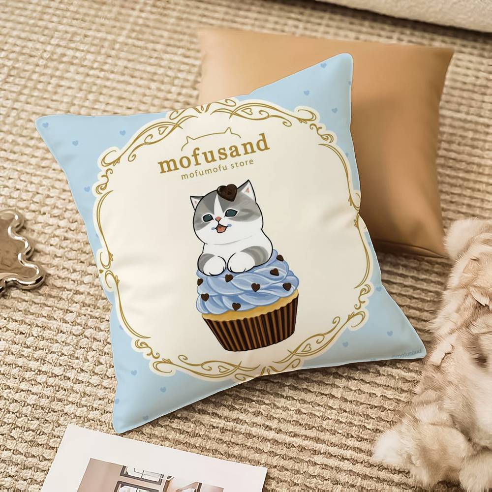 Luxury Cute mofusand cat Pillo - Home Textiles Luxury ulasan dan harga