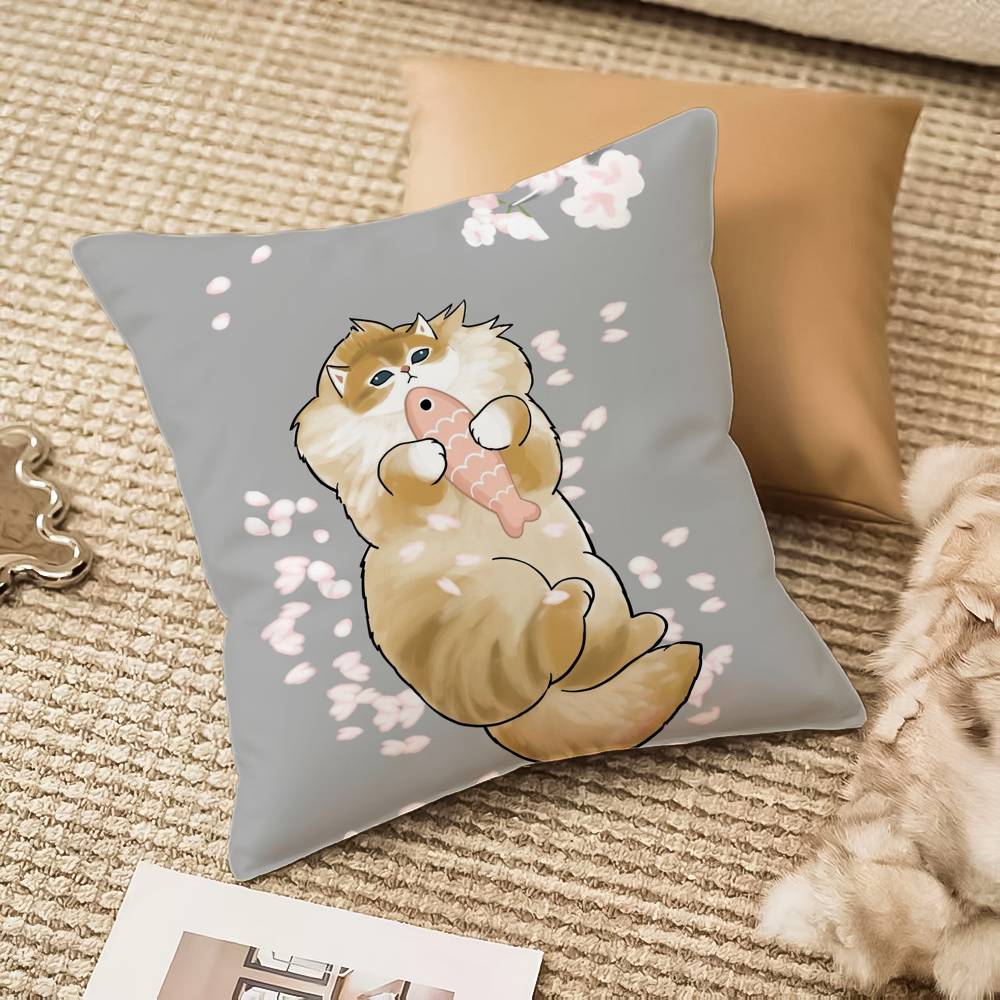 Luxury Cute mofusand cat Pillo - Home Textiles Luxury ulasan dan harga