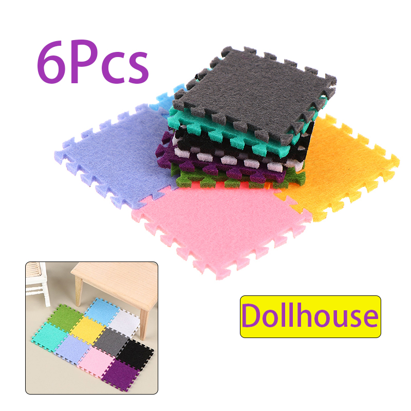 6Pcs 1:12 Dollhouse Miniature  - Textiles For Home ulasan dan harga