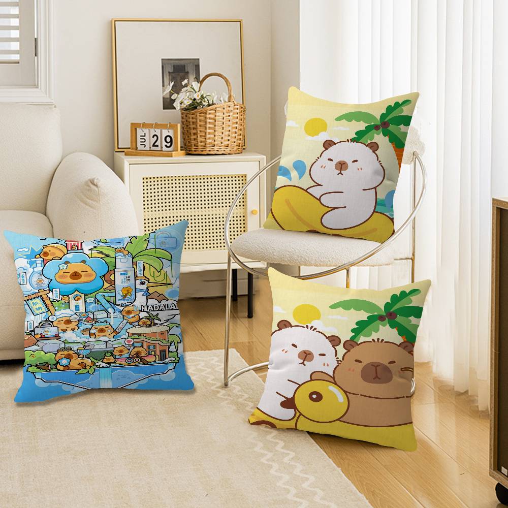 Cute Capybara Pillowcases Home - Home Textiles Super Soft ulasan dan harga
