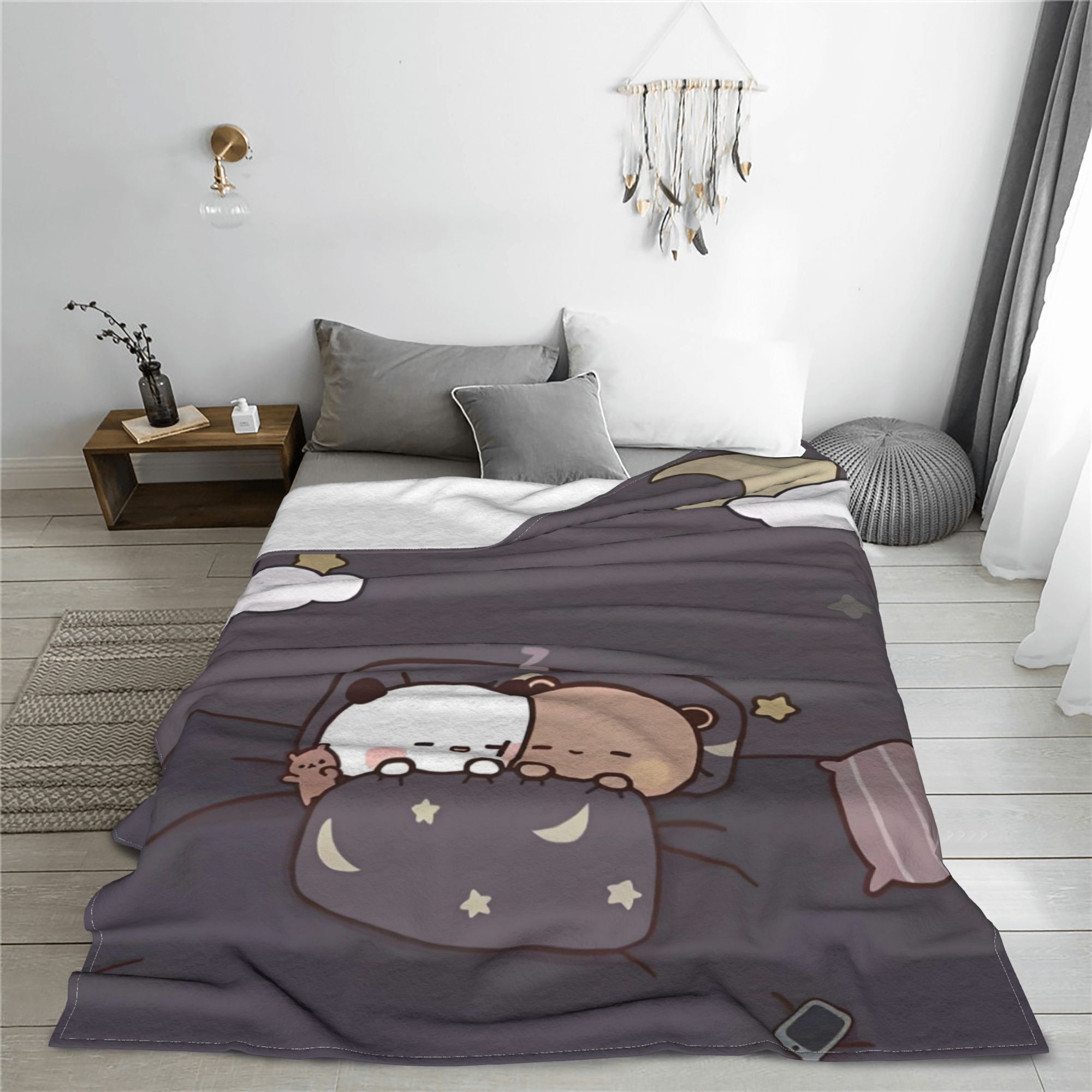Bear Cartoon Cute Bubu Dudu Bl - Home Textiles Super Soft ulasan dan harga