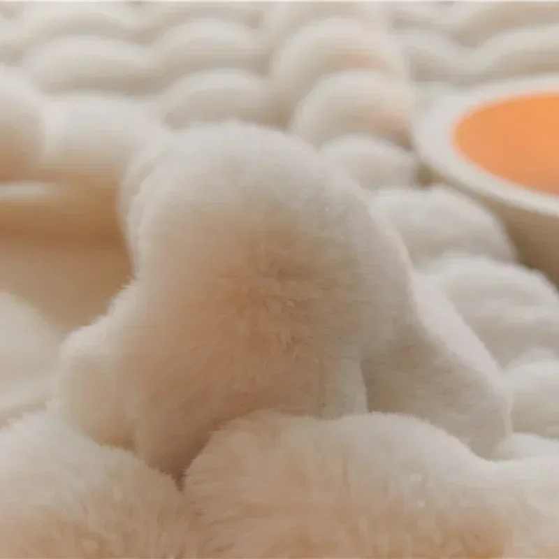 Winter Imitation Fur Plush Bla - Home Textiles Super Soft ulasan dan harga