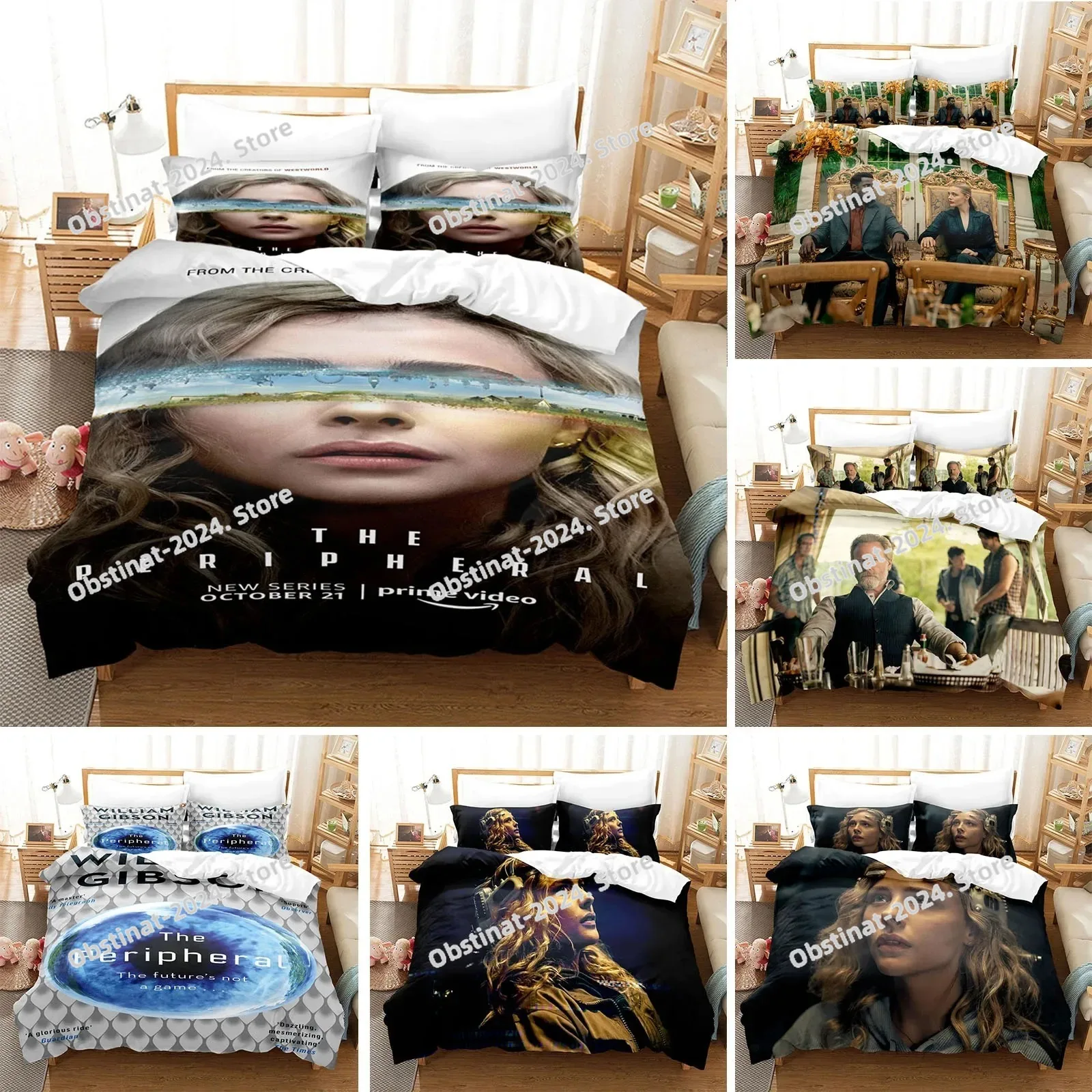 3D Peripheral Bedding Set Prin - Home Textiles Super Soft ulasan dan harga